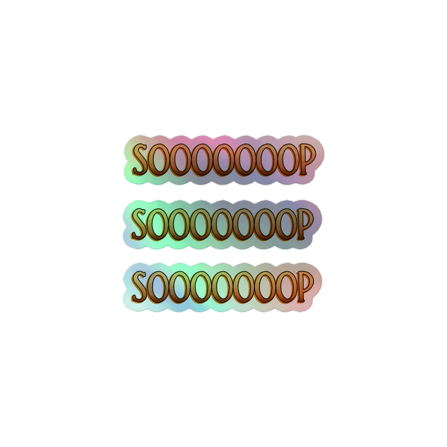 SOOOOOOOP Holographic Sticker Set product image (1)
