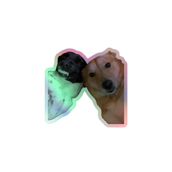 Holographic doggo Sticker product image (1)