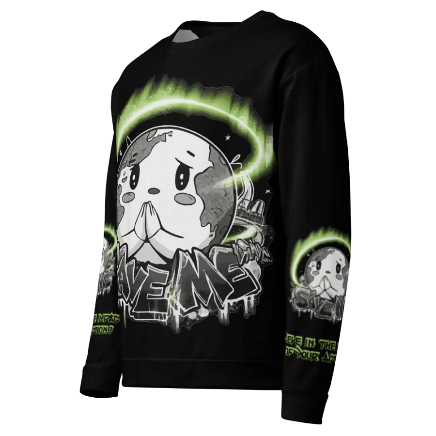 Save Me Recycled Unisex Sweatshirt – Wear Your Commitment product image (9)