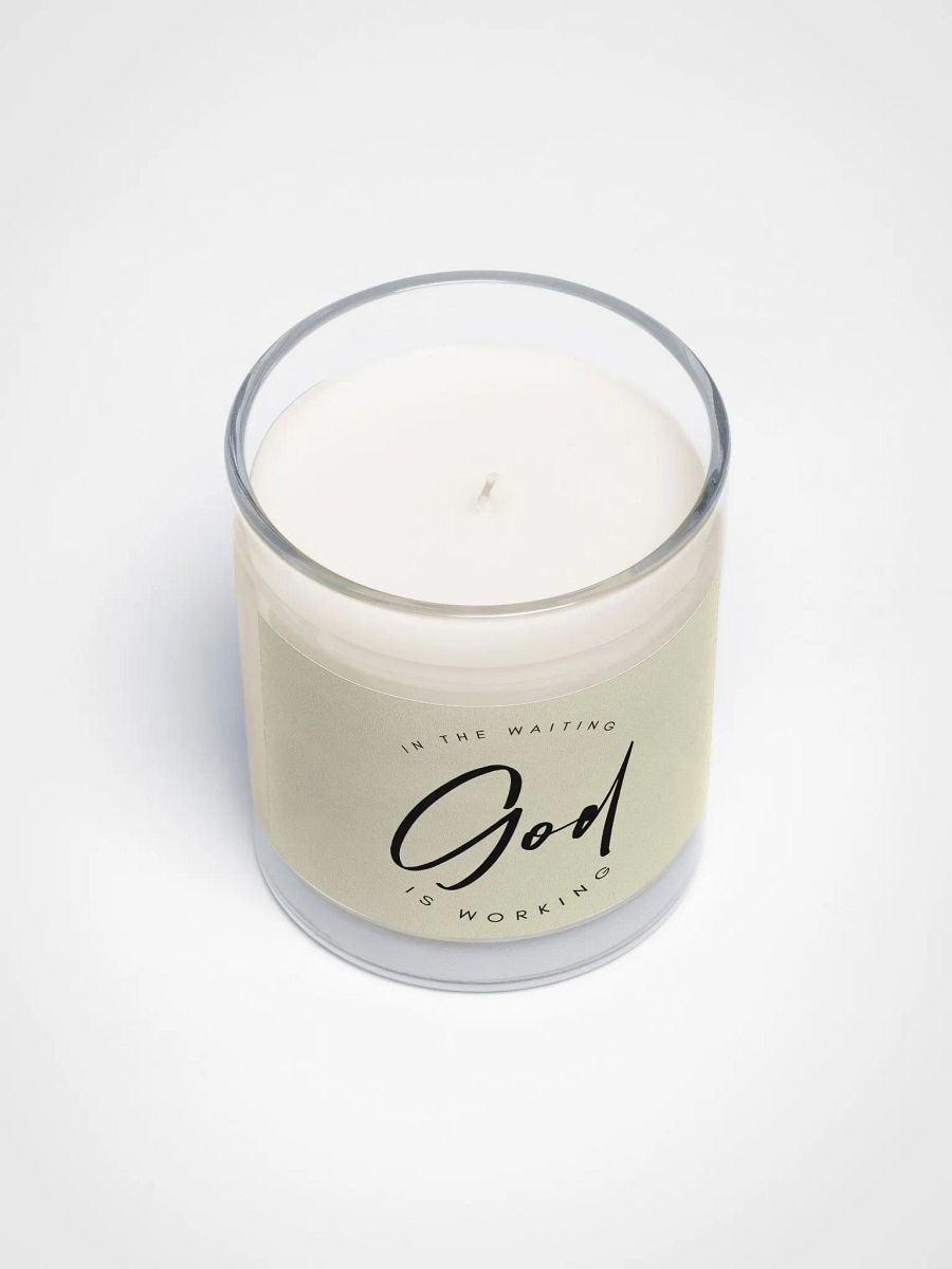 God Is Working Candle product image (3)