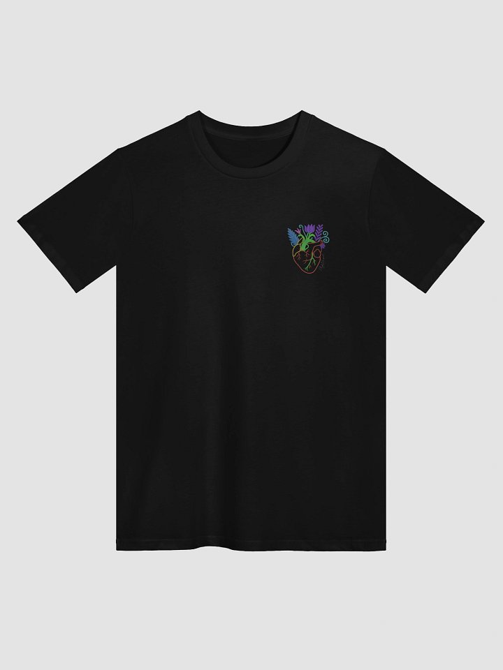 Blooming Heart – Unisex Tee - Black product image (1)