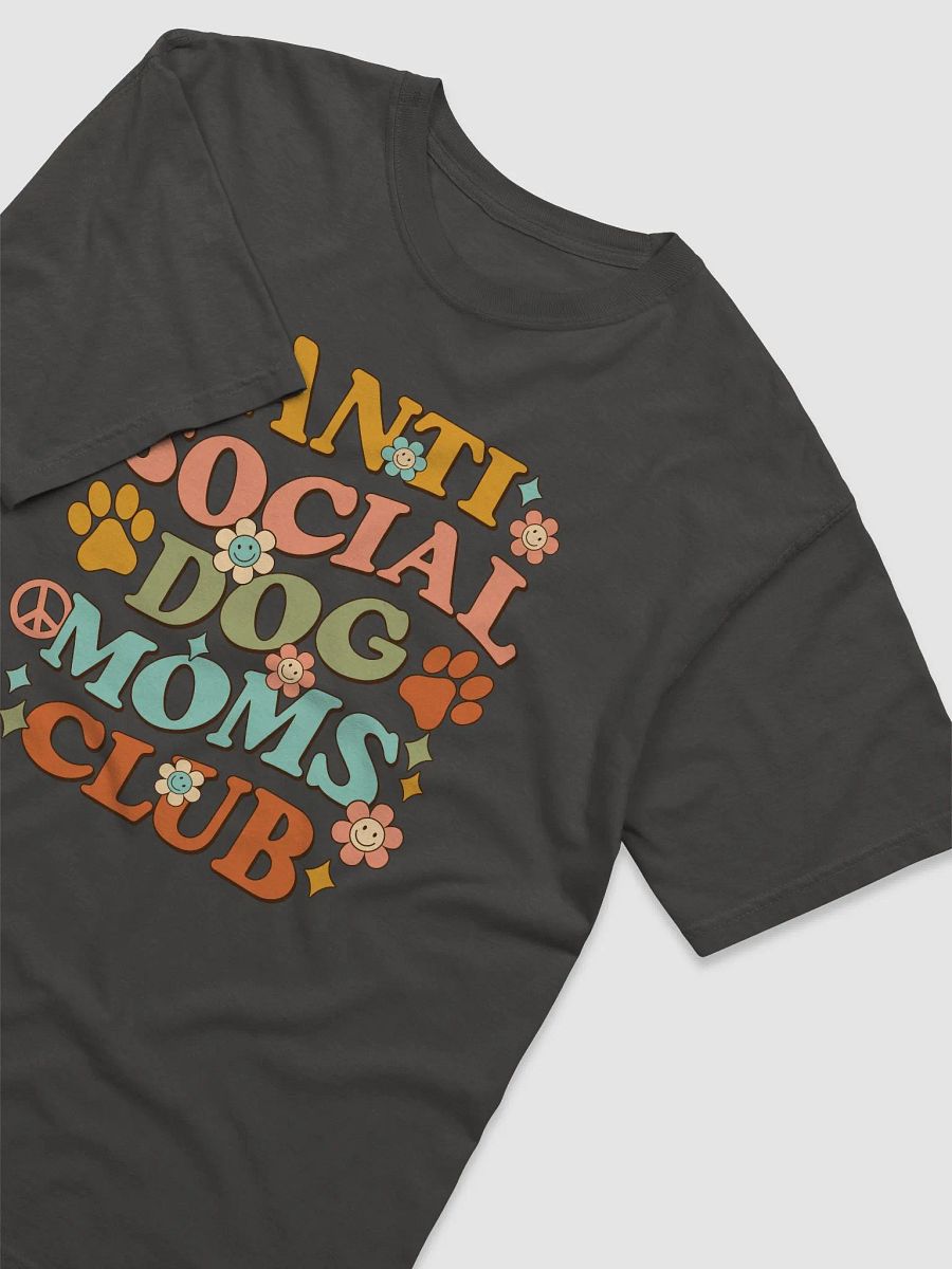 Anti Social Dog Moms Club Retro Groovy T-Shirt 2 | Funny Introvert T-Shirt for Dog Moms product image (16)