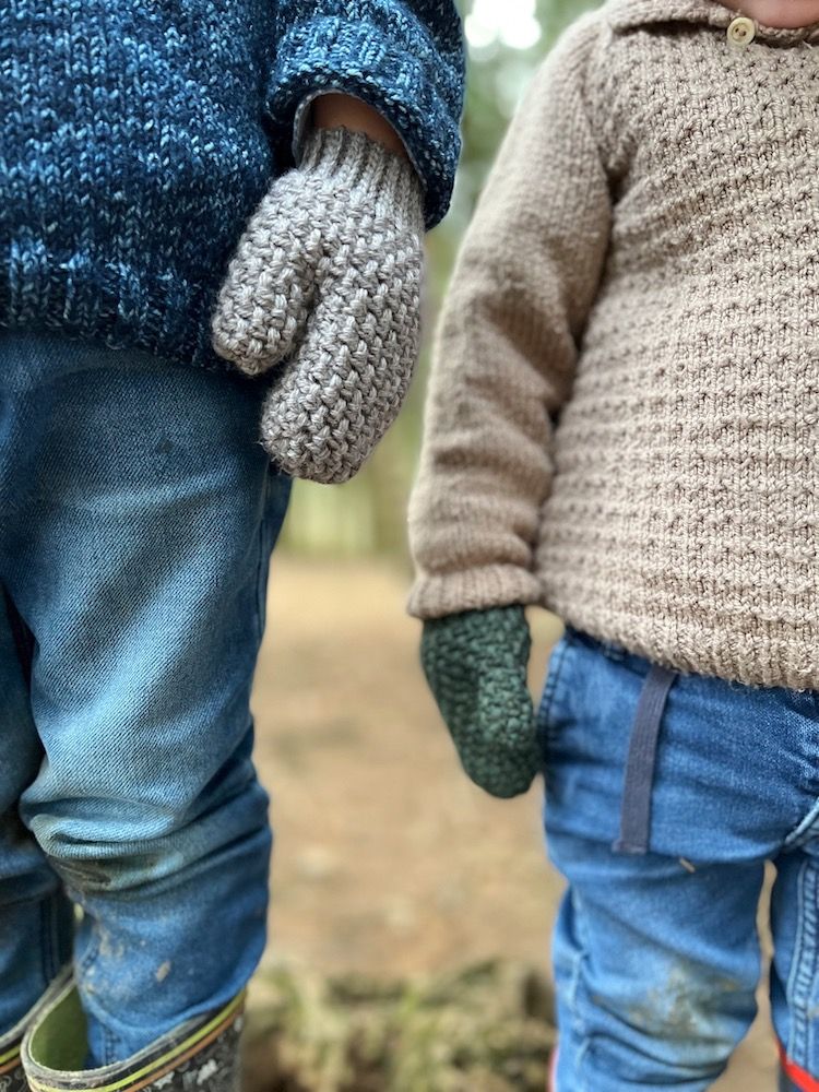 Herringbone Moss Stitch Crochet Mittens Pattern Baby to Adult Size product image (3)