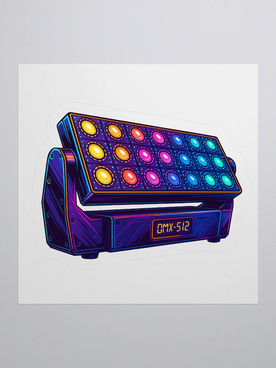 Theatrically Jerry: "Rainbow Wash" LED Moving Head Wash Light Stickers product image (2)