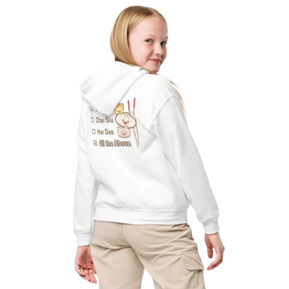 Dimsum Holy Trinity Kids Hoodie - White product image (5)