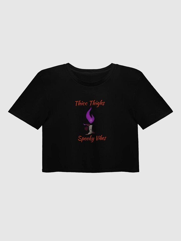 Thicc Thighs Spooky Vibes Cropped T-Shirt product image (1)