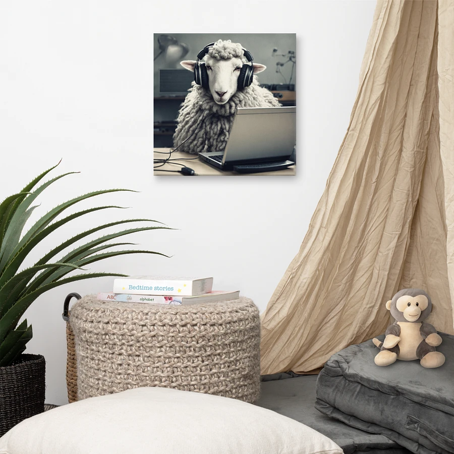 Sheep With Headphones And Laptop Wall Art product image (8)