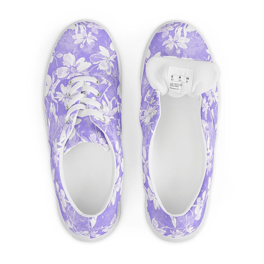 Floral Delight Lace-Up Canvas Shoes product image (7)