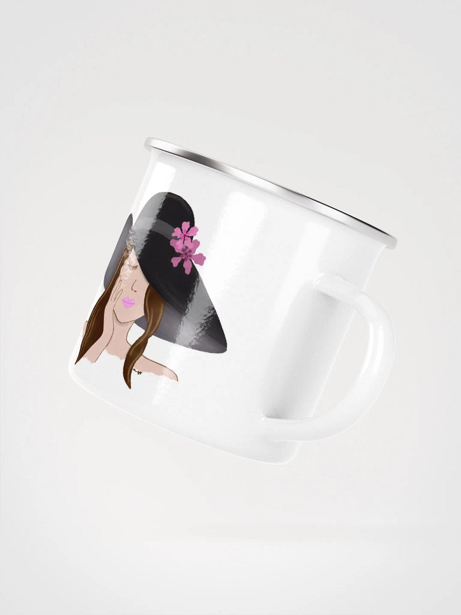 Girl with Hat Enamel Mug product image (3)