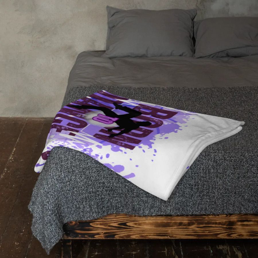 Born to Dance His Silhouette Throw Blanket product image (23)