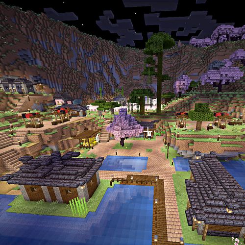 Inspiriert und influenced mal wieder in #minecraft rein zu schauen, habe ich das Wochenende mal angefangen ein Bergdorf in 