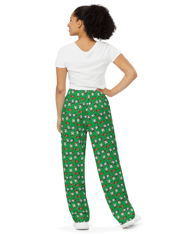 Ditsy Cows Wide Leg Pants product image (2)