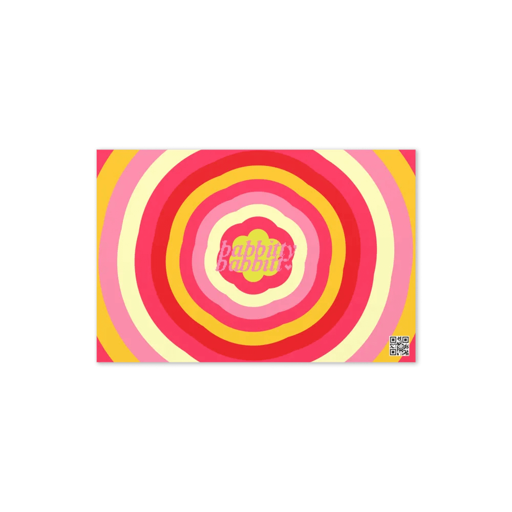 Be Mine Valentine retro landscape greetings card product image (6)