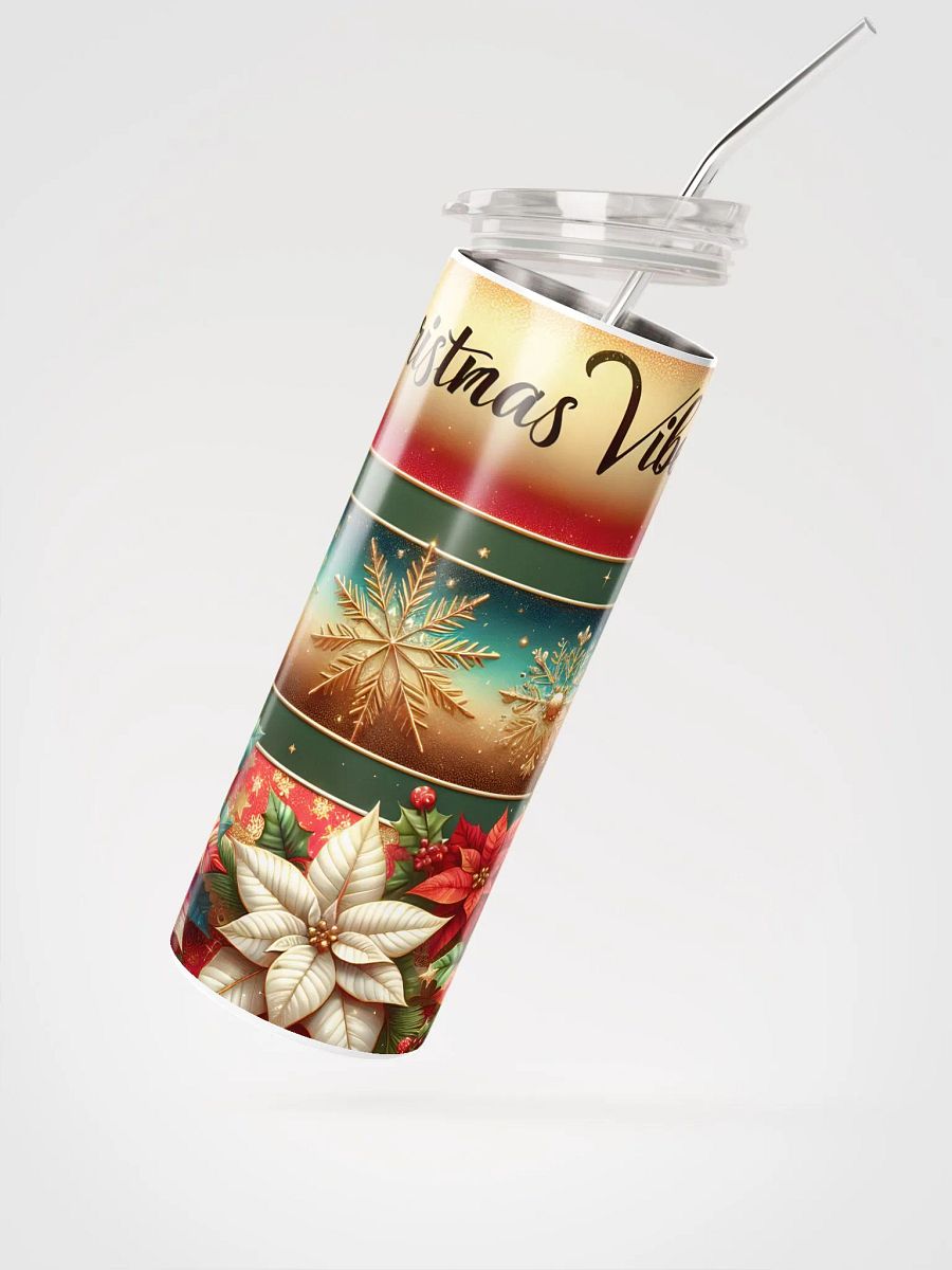 20 oz Poinsettia Christmas Vibes Tumbler product image (3)