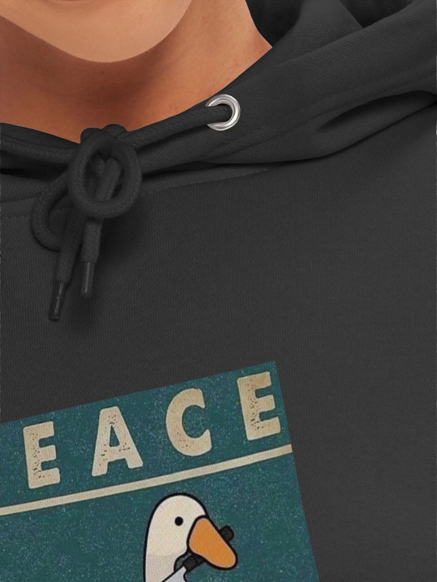 Peace Was Never A Option Meme Goose Hoodie product image (49)