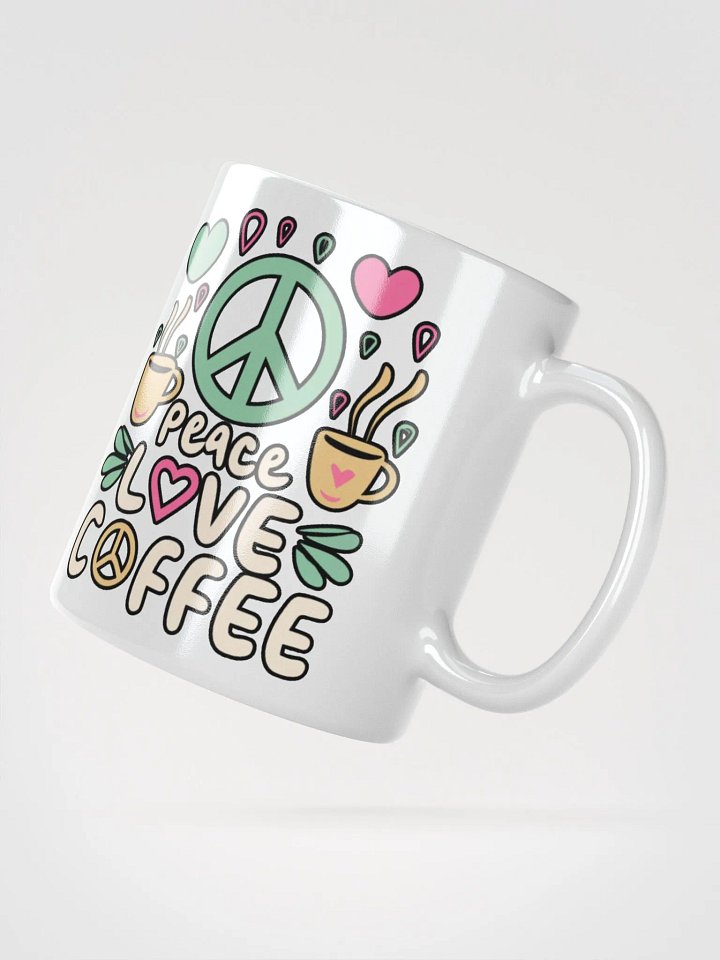 Peace Love Coffee Addict Mug product image (2)