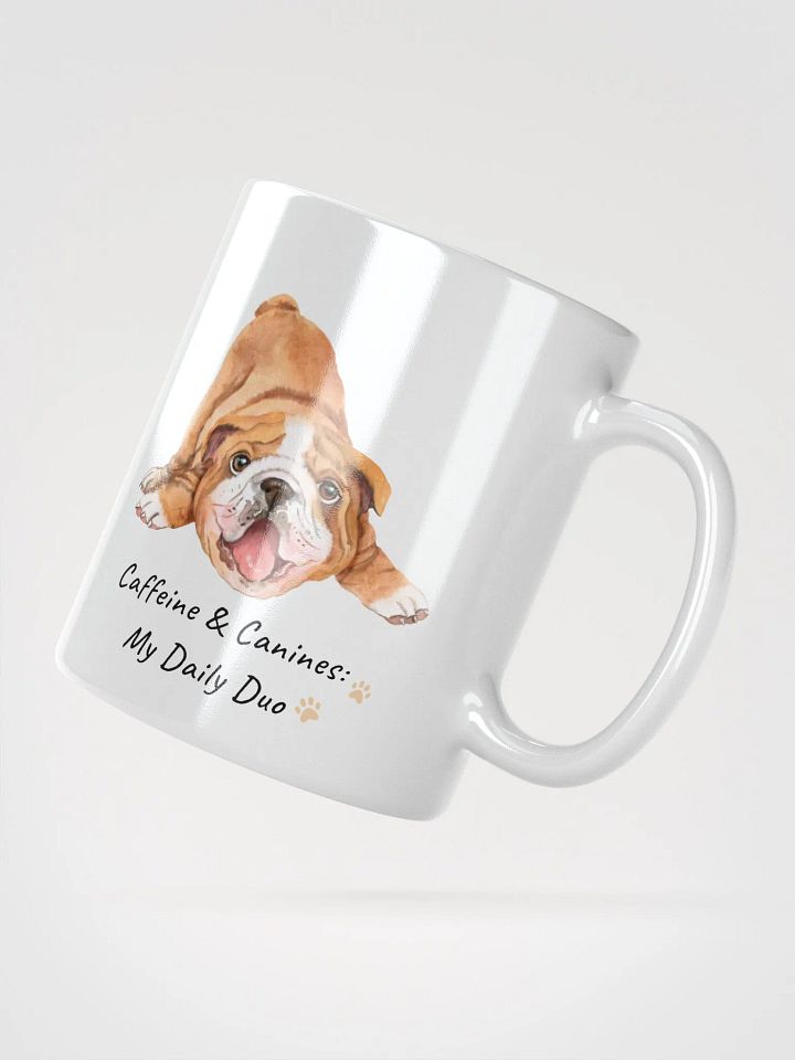 Caffeine and Canines White Glossy Mug product image (6)
