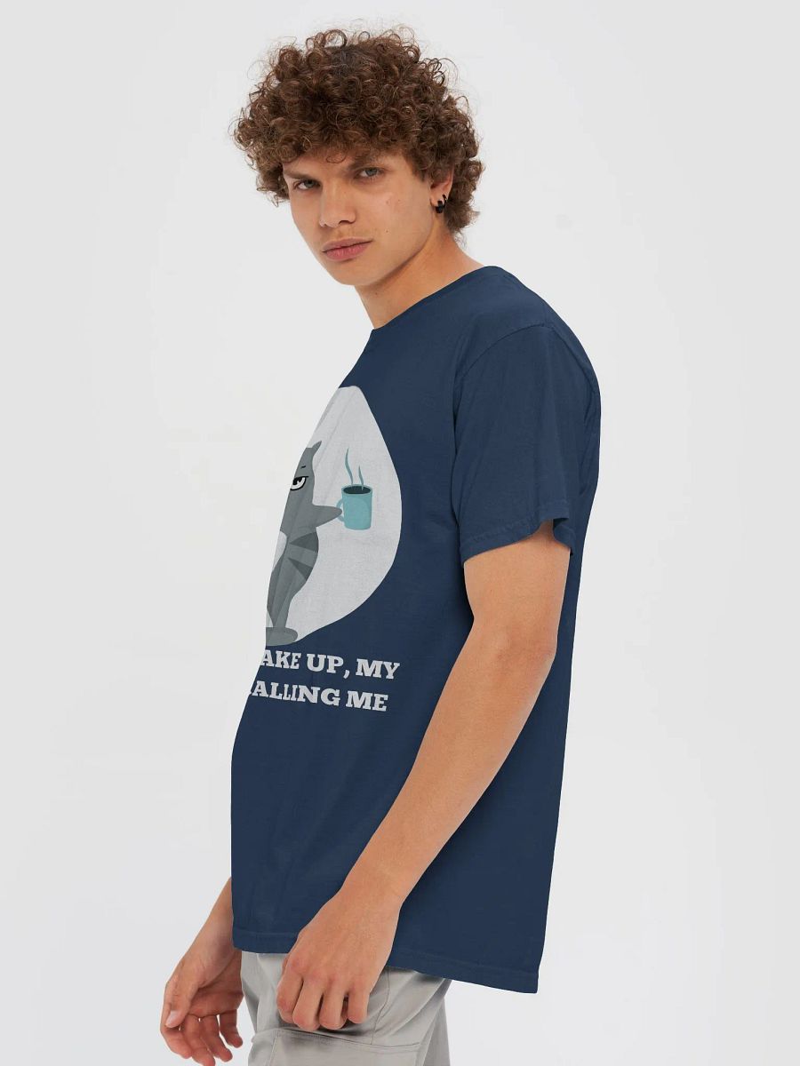 COFFEE IS CALLING ME T-SHIRT (WHITE) product image (78)