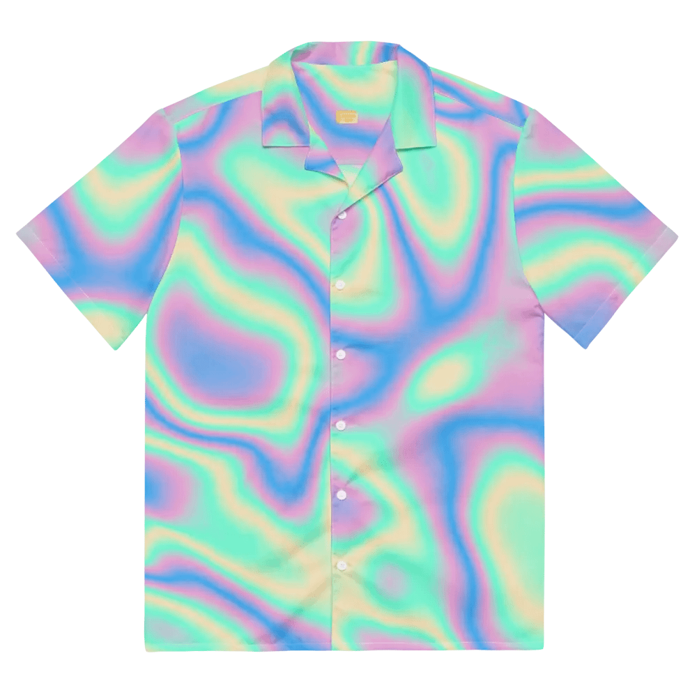 Psychedelic Hologram Unisex Hawaiian Shirt product image (2)