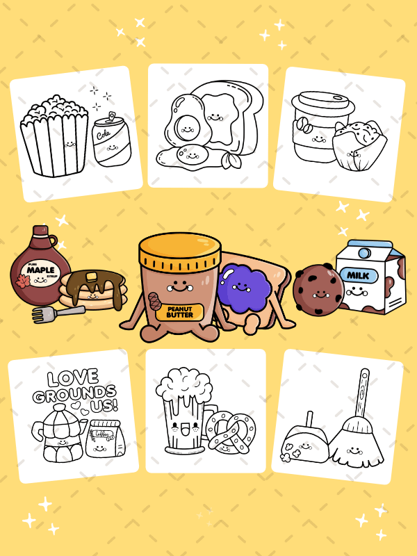 Together is Better – A Big & Easy Coloring Book of Cute Combos and Friendship (Digital Download) product image (2)