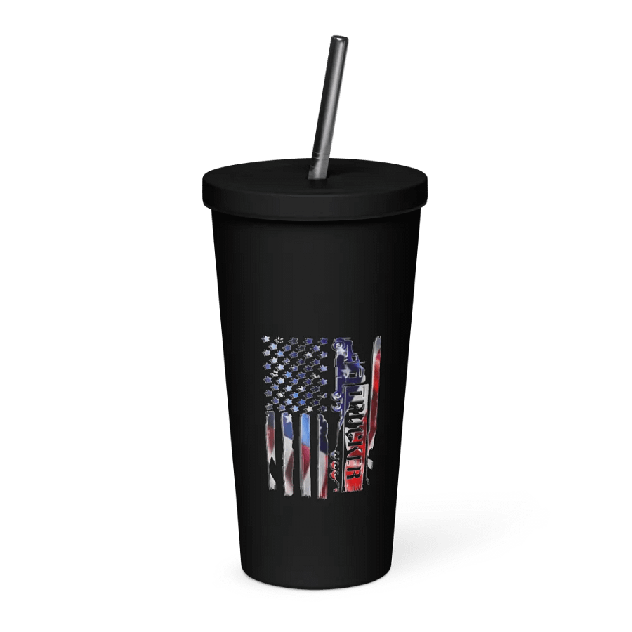 Patriotic Trucker Insulated Tumbler product image (3)