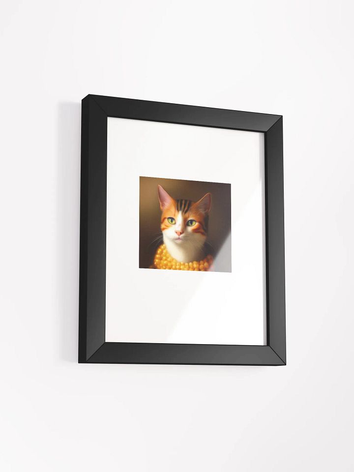 Striped Feline Charm Matte Artprint product image (11)