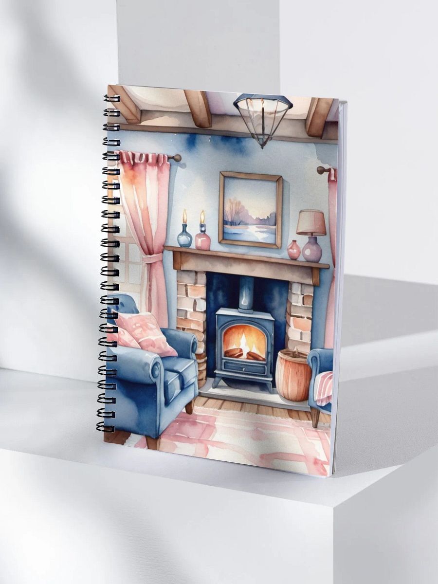 Cozy Interior Watercolor Spiral Notebook product image (4)