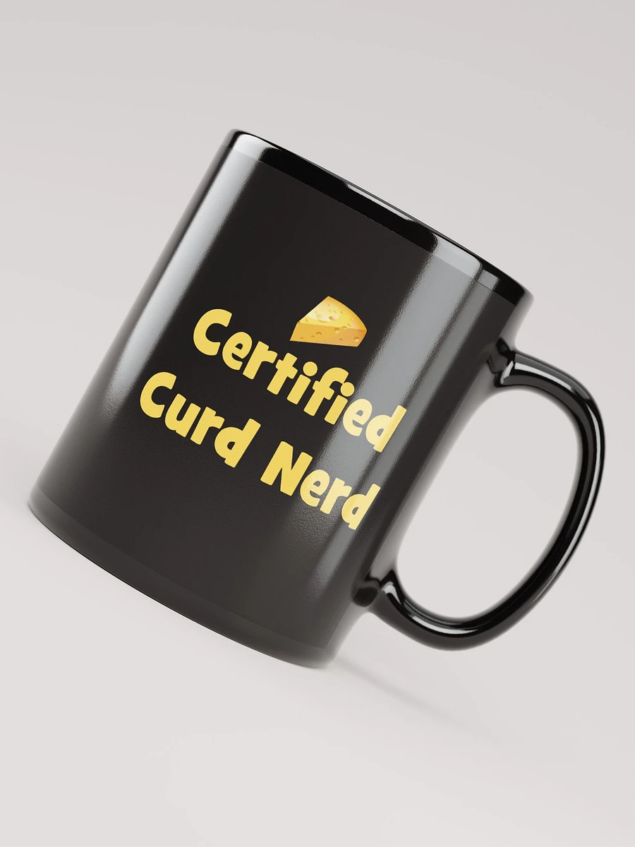 Certified Curd Nerd Mug Black product image (8)