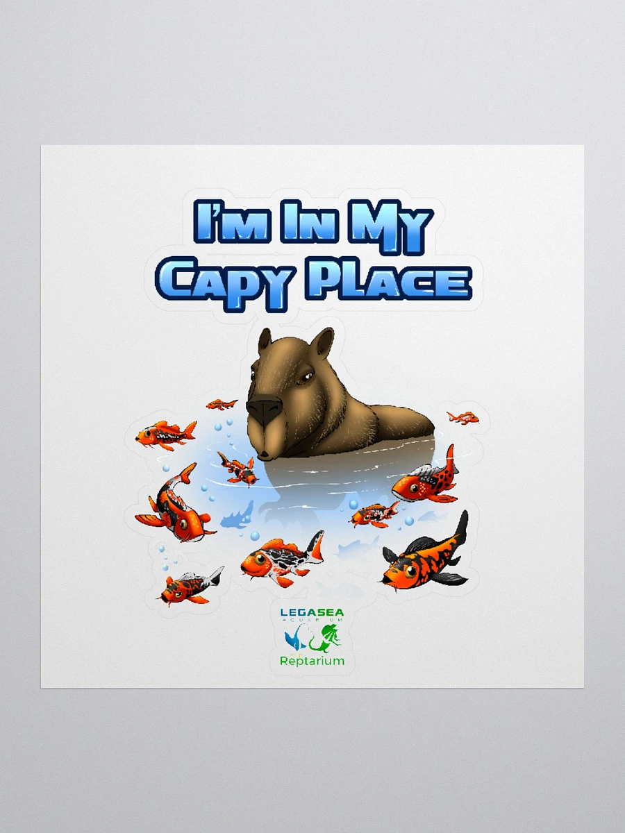 I'm In My Capy Place! Javier The Capybara Sticker! - LegaSea x Reptile Army Collab product image (1)