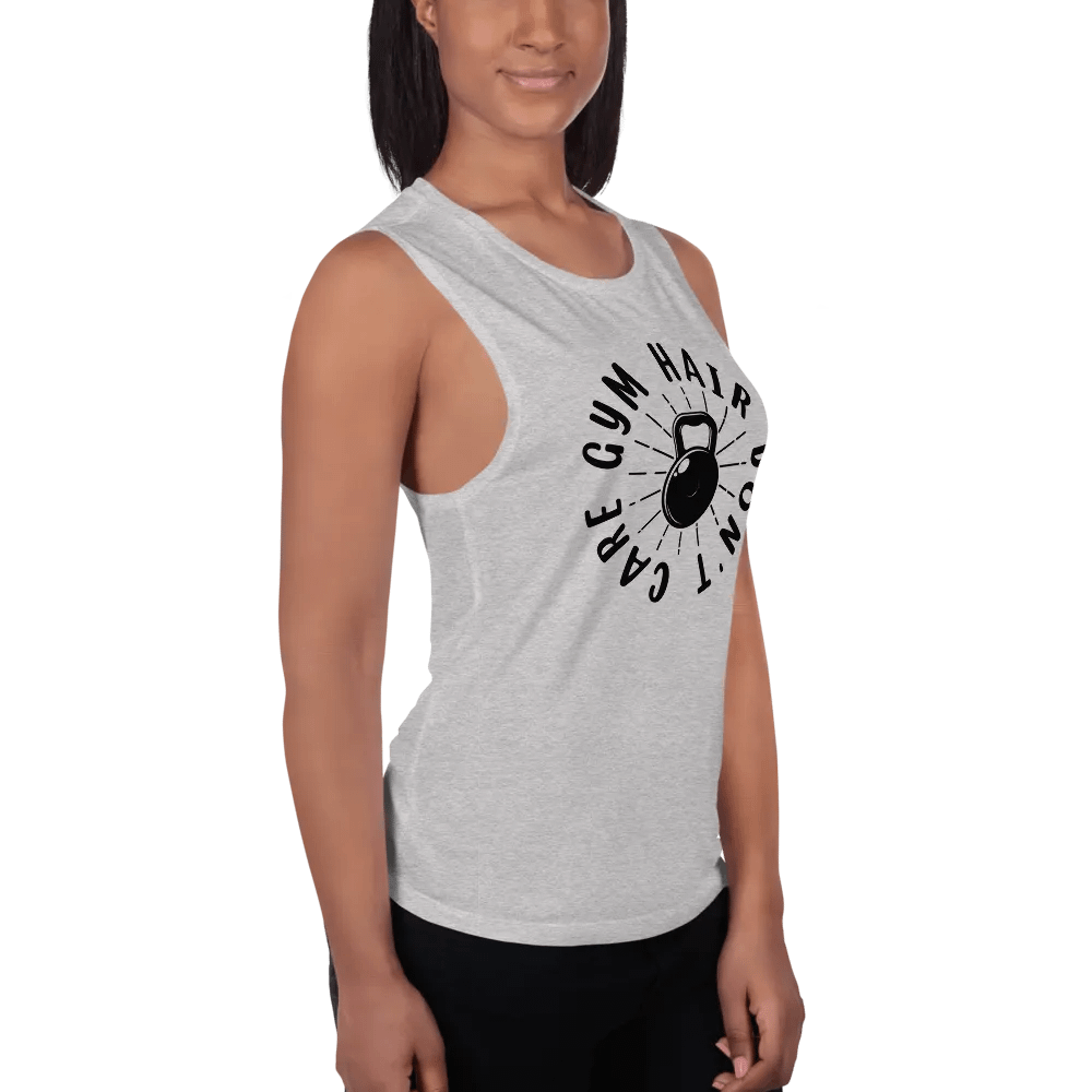 Hair Gym Don't Care - Flowy Muscle Tank product image (9)