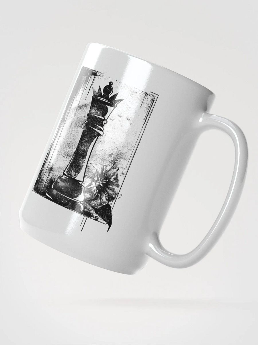 Grunge Chess: The Queen 15 oz. mug product image (3)