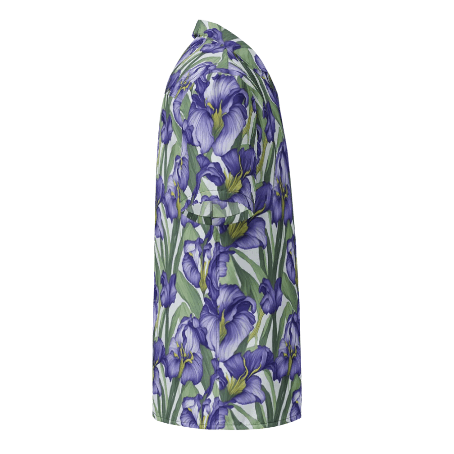 Floral Pattern Iris Flowers Hawaiian Shirts product image (4)