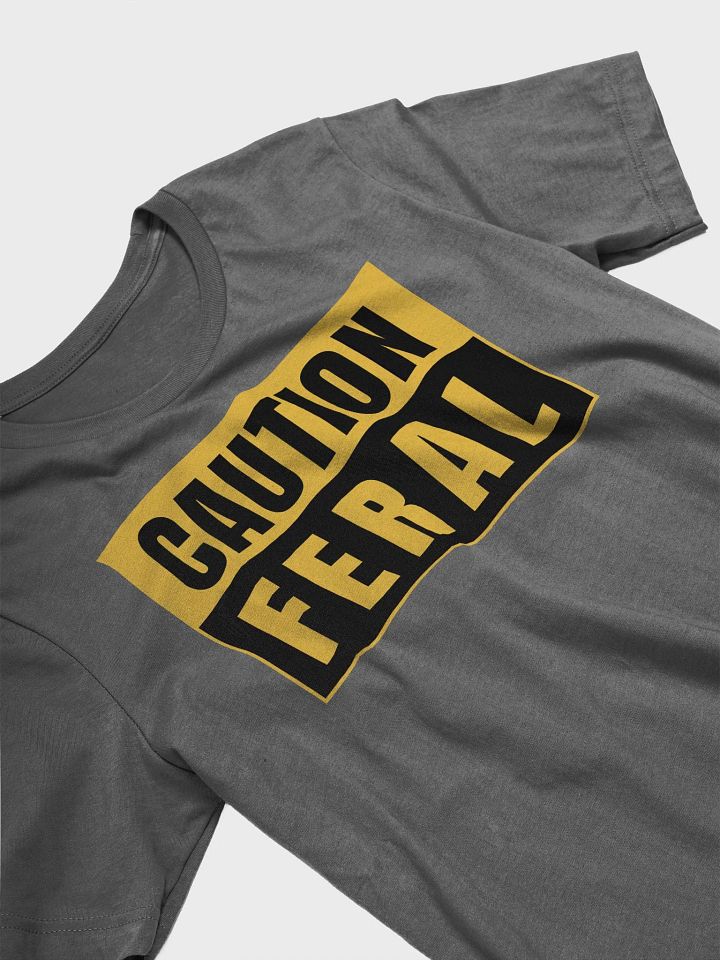 CAUTION FERAL - Bella Canvas 3001 Unisex Supersoft T-Shirt product image (2)