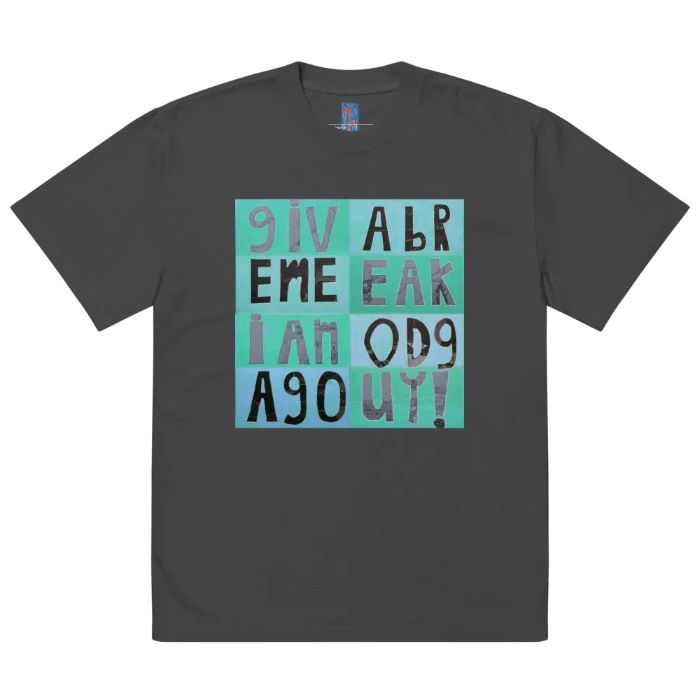 Another Good Guy Premium Oversized Faded T-Shirt (front-side print) product image (2)