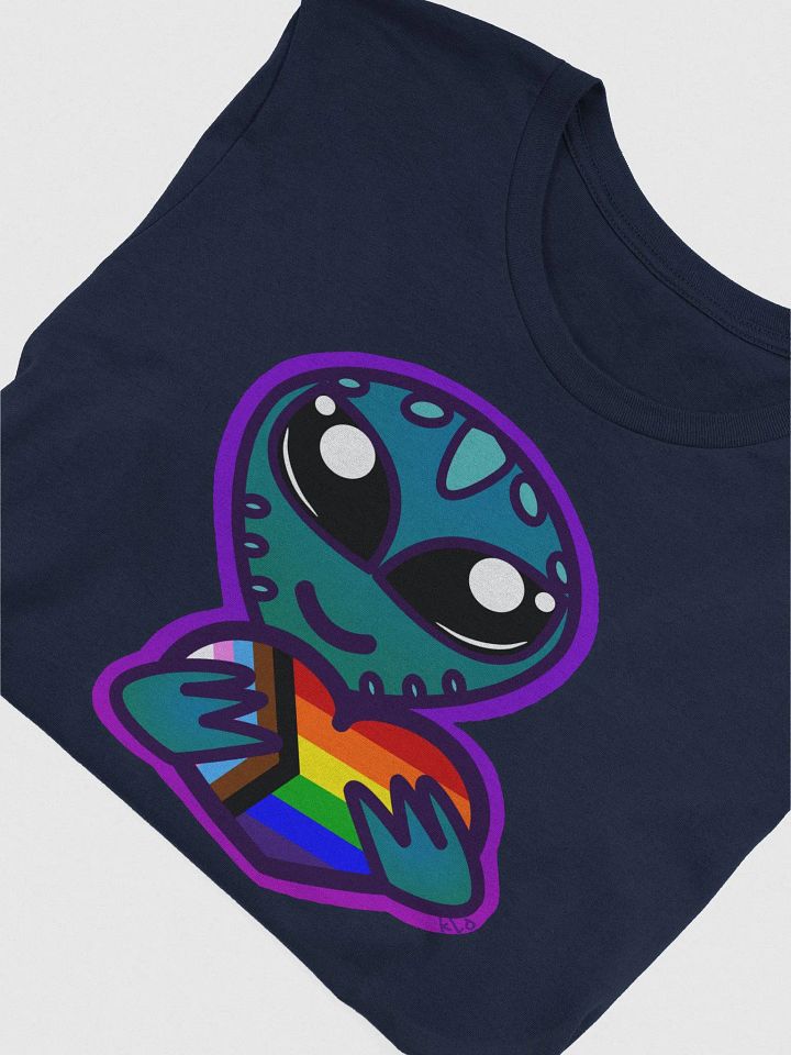 Inclusive Rainbow Pride Heart Alien T-Shirt product image (1)