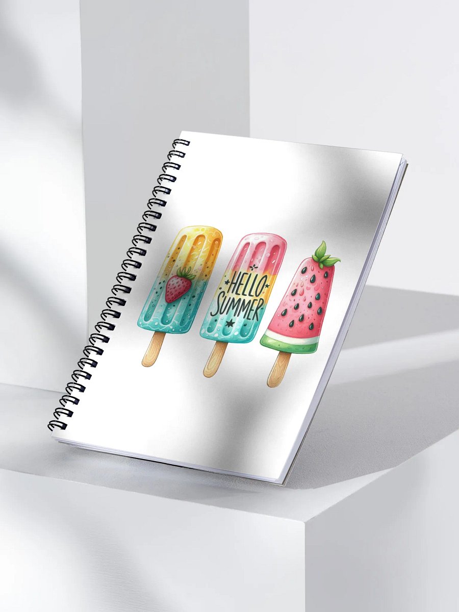 Summer Popsicle Delight Spiral Notebook product image (3)