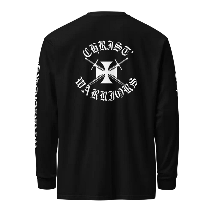 Christ Warriors | Logo Black Longsleeve Tee product image (2)