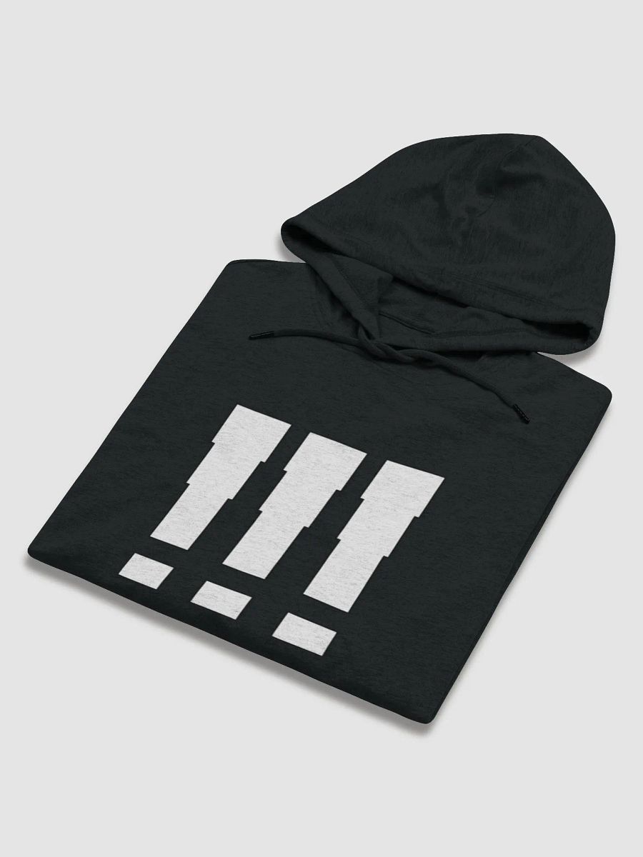 !!! | Black/White Lightweight Hoodie product image (5)