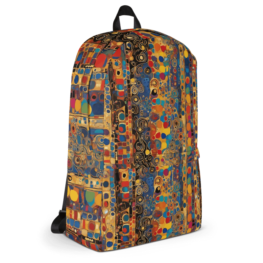 Symmetric Fusion All-Over Print Backpack for art students and arty friends product image (11)