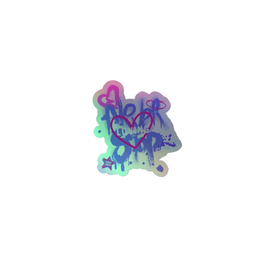 Never Stop Loving Holo Sticker product image (1)