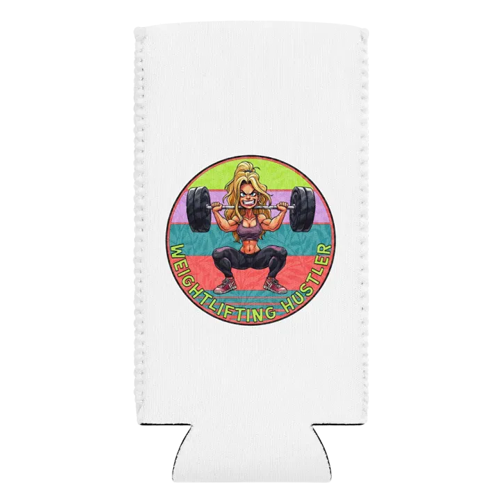 Weightlifting Hustler Female Barbell Can Cooler product image (2)