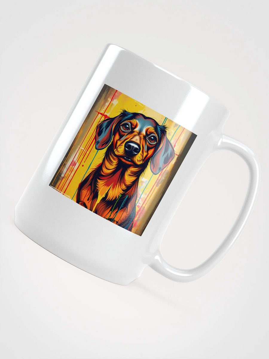 Vibrant Dachschund Pup Pop Art Mug product image (4)
