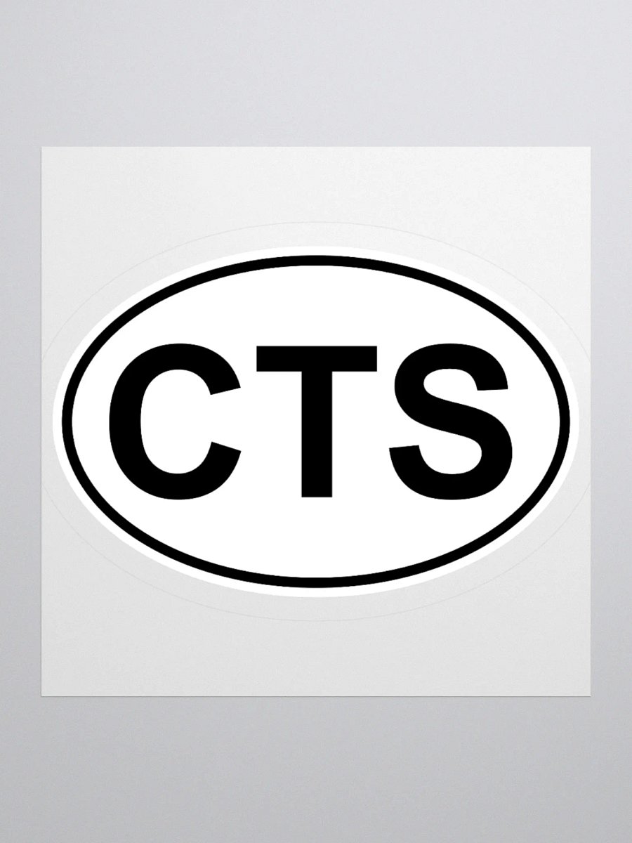 CTS Oval Sticker product image (1)
