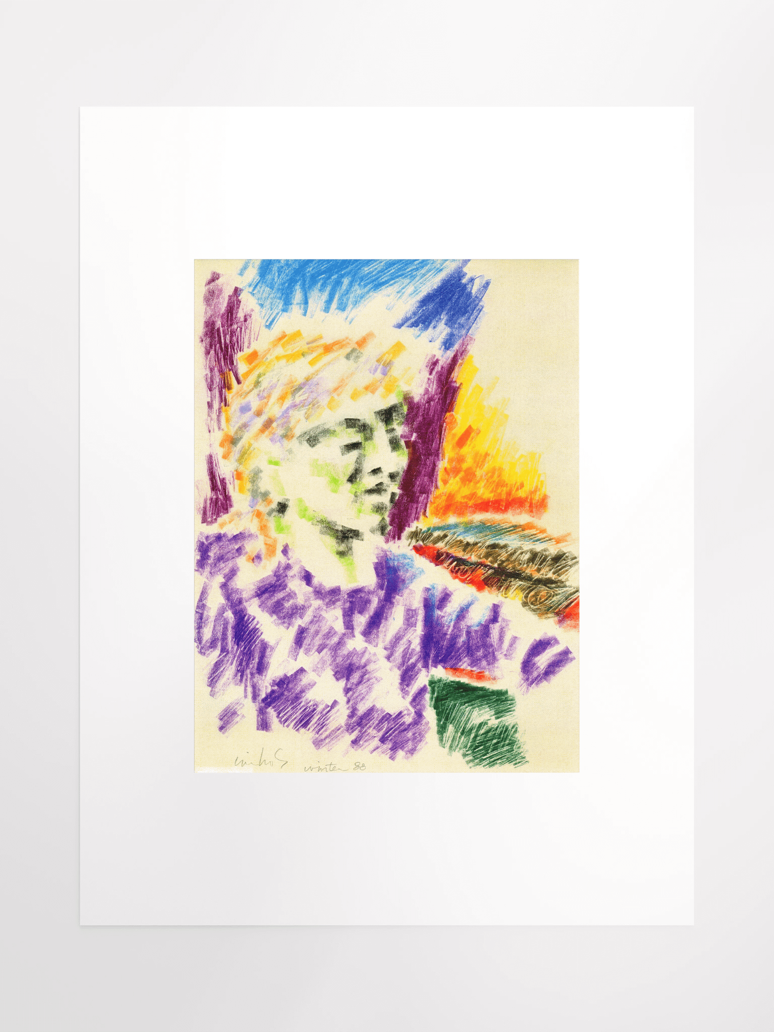 Head of a Woman 1988 print product image (2)