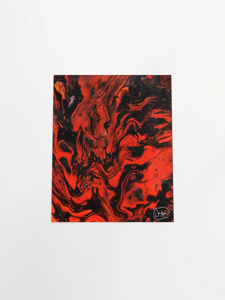 Demon In My Headphones Fluid Acrylic Print product image (4)