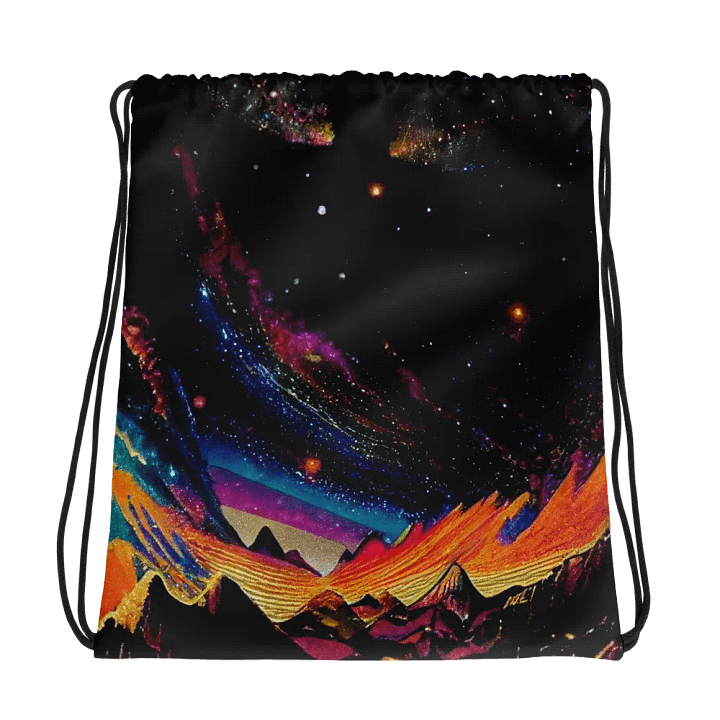 Cosmic Dreams All-Over Drawstring Bag product image (1)