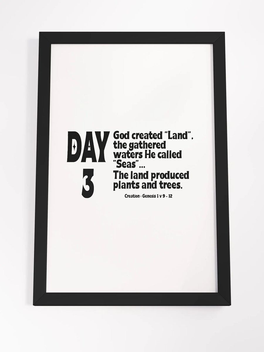 CREATION: DAY 3 Christian, Jesus, faith, God, Bible, Christianity, Jesus Christ, religion, Bible Verse, Love product image (7)