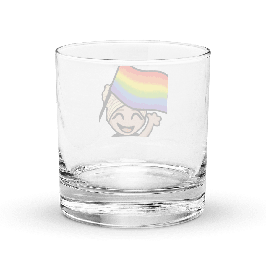 Pride Flag Rocks Glass product image (4)