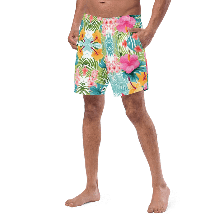 Men’s Swim Trunks – Tropical Bloom product image (2)