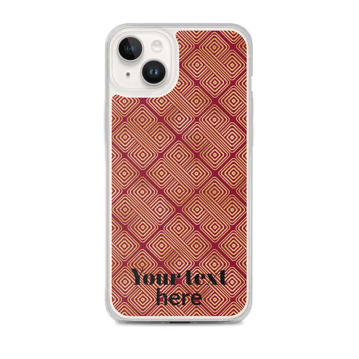 art deco burgundy iPhone® MagSafe® Case product image (1)